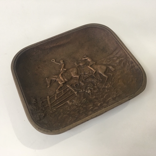 ASHTRAY, Brass Horse Jumping